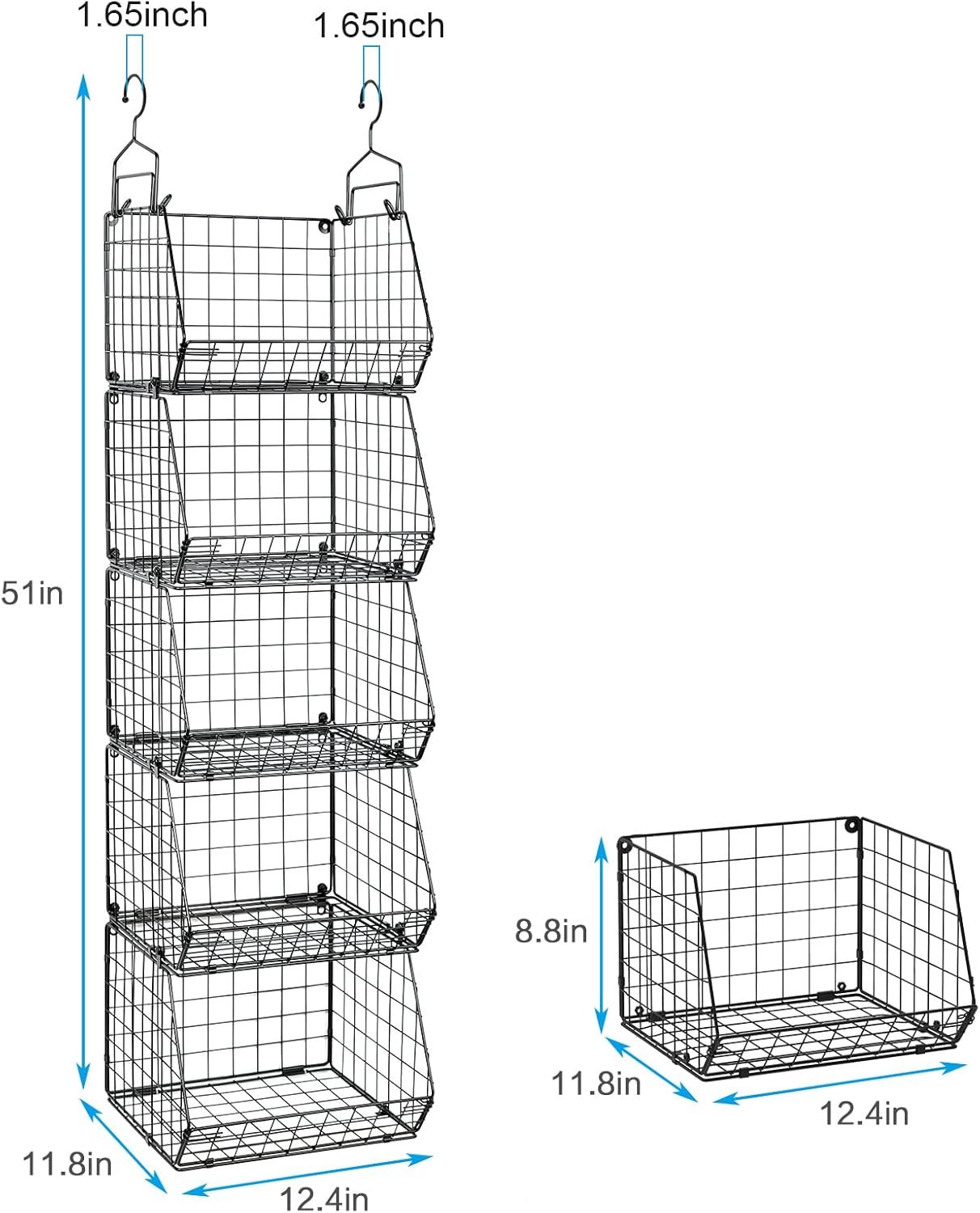 5 Tier Closet Hanging Organizer - Image 6