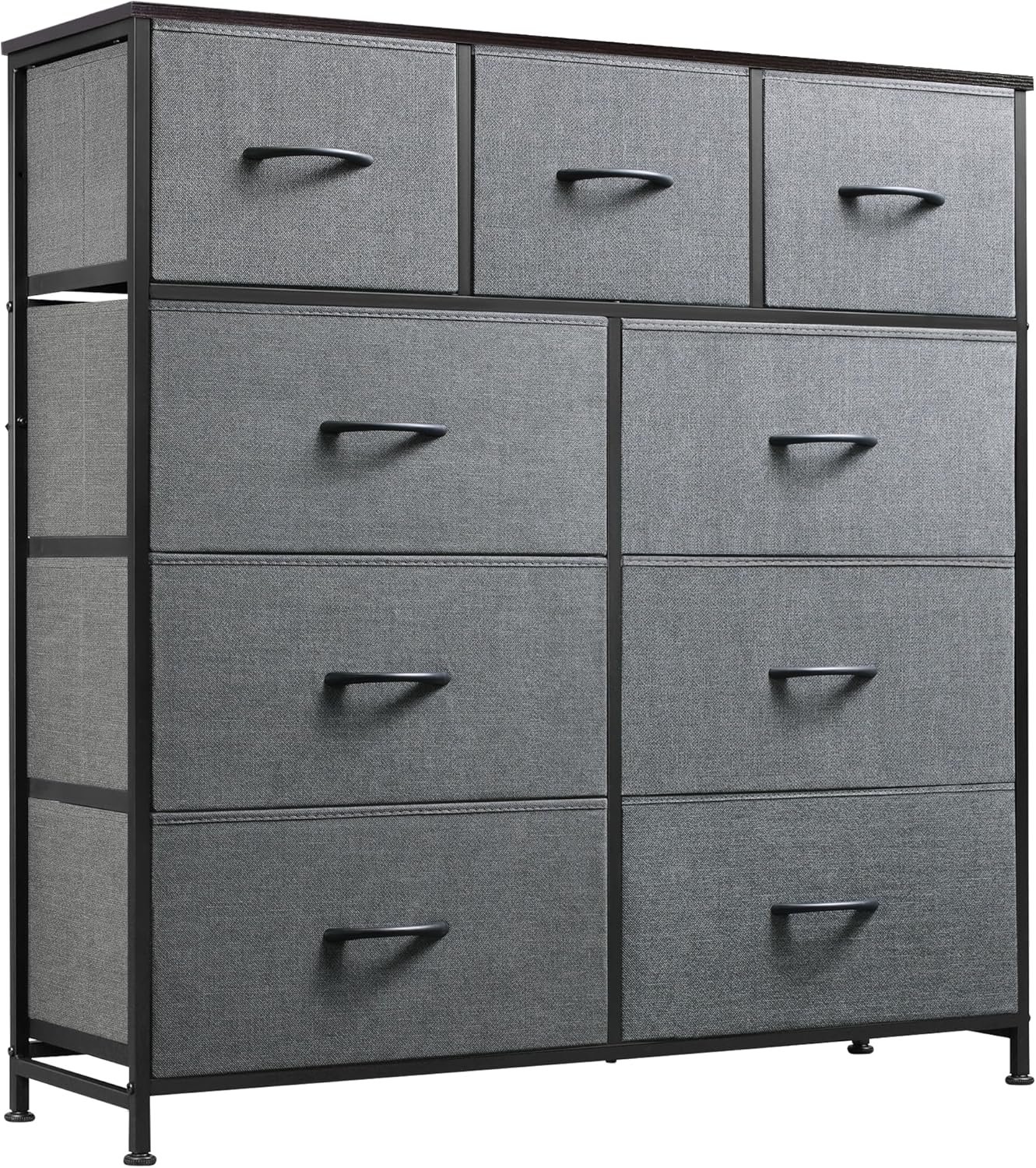 9-Drawer Fabric Dresser Tower – Elegant Bedroom Storage with Modern Design